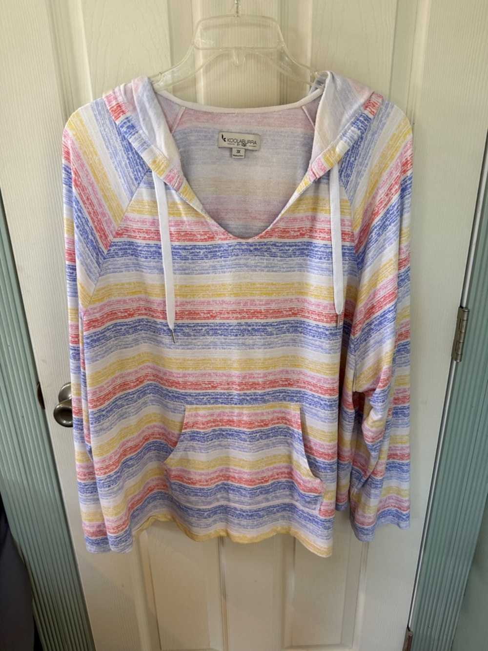 Koolaburra by UGG Pastel Striped Hooded Pullover